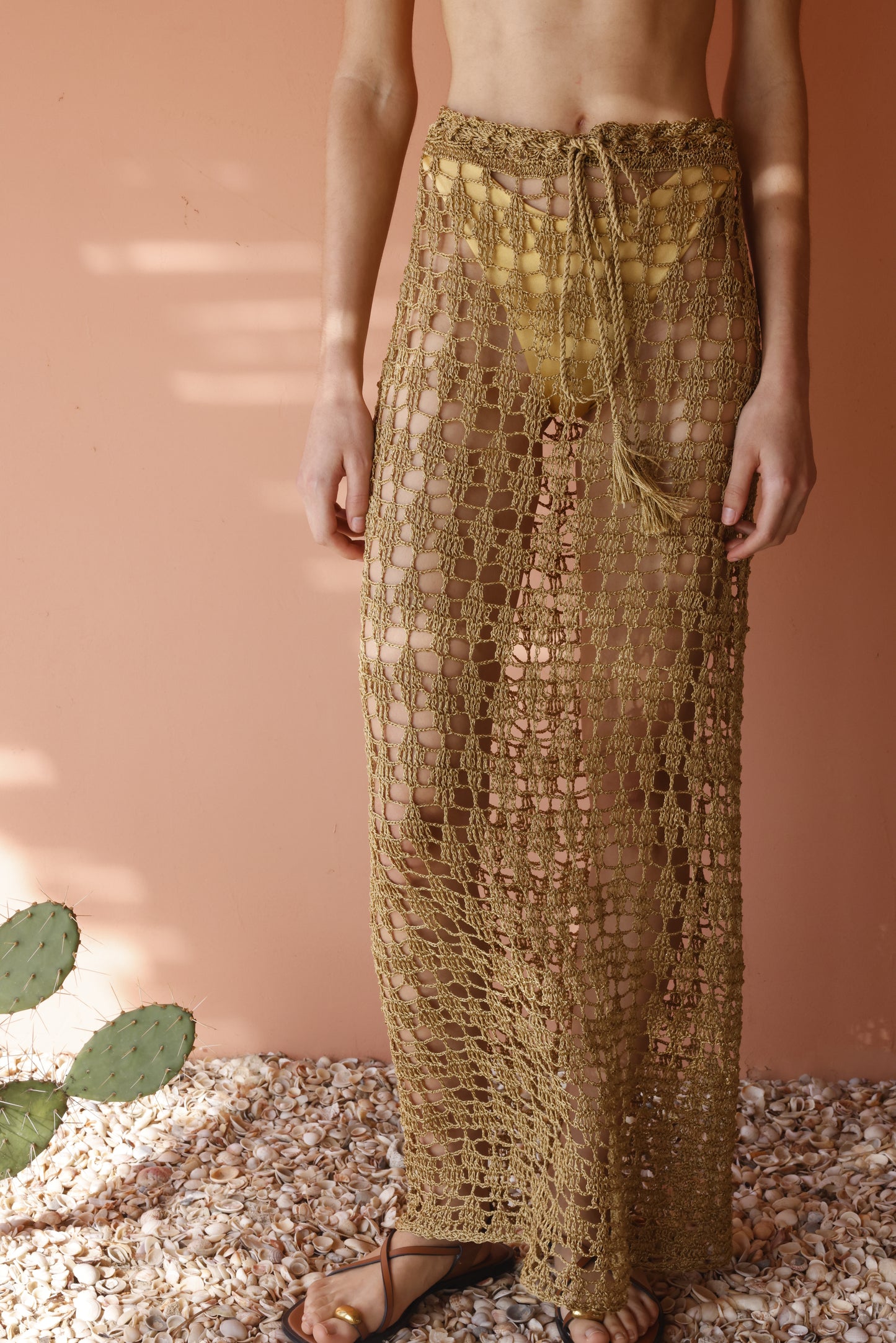 Jolotsu Long Skirt - Gold