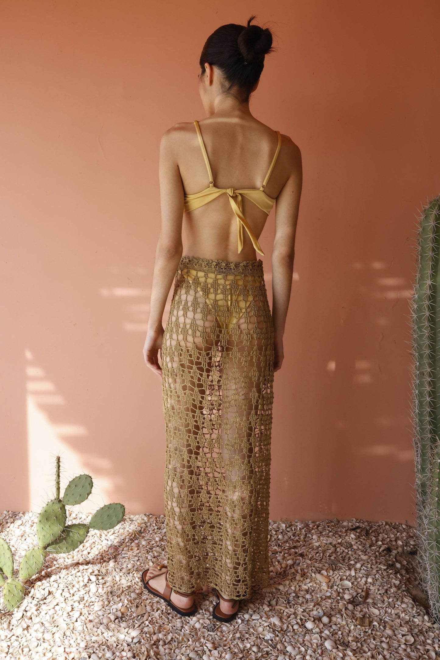 Jolotsu Long Skirt - Gold