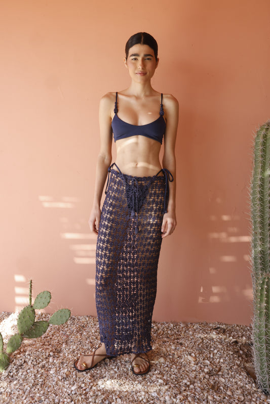 Jolotsu Long Skirt - Blue
