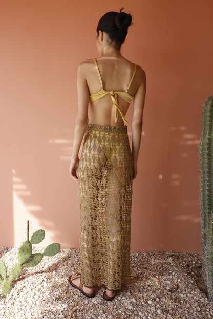 Jolotsu Long Skirt - Gold