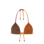 DUAL BIKINI TOP - MOCCA CARAMEL - PALAA