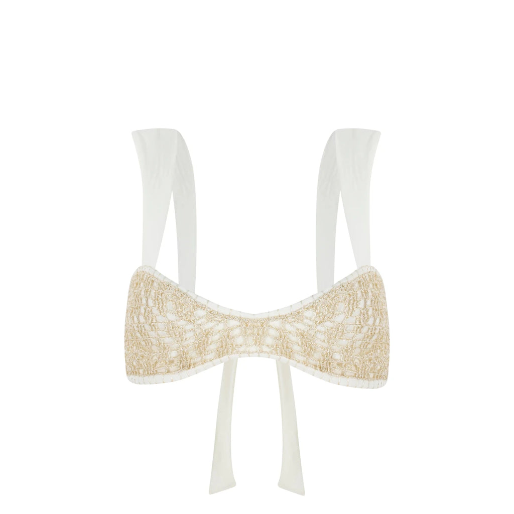 ECO BIKINI TOP - IVORY - PALAA